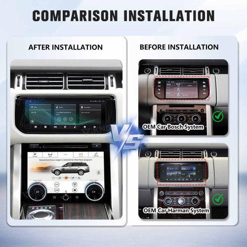 Viknav Android Radio For Land Rover Range Rover Sport L494 Vogue L405 2013-2017 Wireless Carplay Android Auto Multimedia Player GPS Navigation Touch Screen Stereo