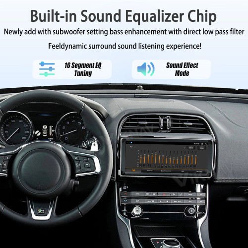 Viknav 10.25 inch Android Auto Stereo for Jaguar XE /XEL /F-PACE 2016-2019 Wireless CarPlay Head Unit GPS Navigation Multimedia Player