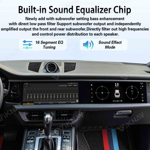 Android System 12.3 Inch+12.3 Inch Car Radio For Porsche Macan 2018-2024 Auto Stereo Wireless Carplay GPS Navigation Multimedia Player 128GB Dual Touch Screen