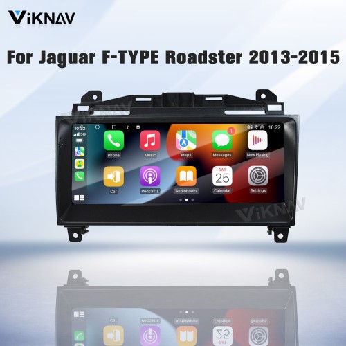 Viknav Upgrade Android Car Radio for Jaguar F-TYPE Roadster 2013-2015 10.25 inch Touch Screen Wireless CarPlay Android Auto GPS Navigation Multimedia Player Head Unit