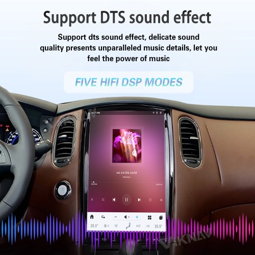 Viknav Android Car GPS Navigation For Infiniti QX50 EX25 2010-2017 Car Radio Latest System Stereo Recorder Wireless Carplay Head