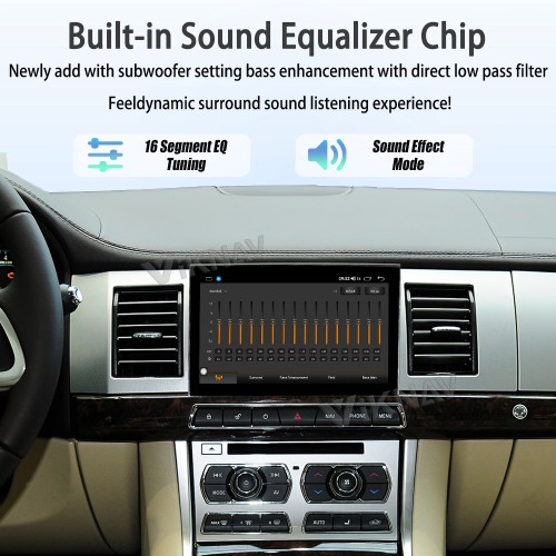 Viknav 8" Android Car Radio for Jaguar XF 2011-2015 Wireless CarPlay & Android Auto GPS Navigation Player