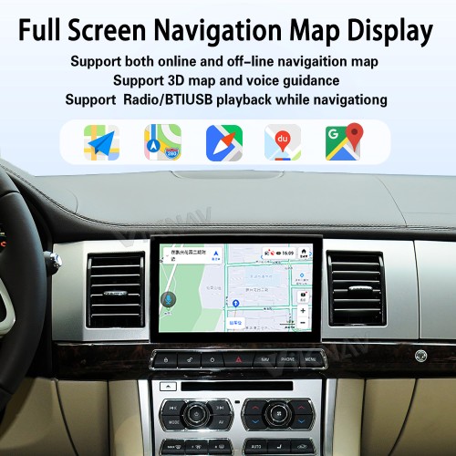 Viknav 8" Android Car Radio for Jaguar XF 2011-2015 Wireless CarPlay & Android Auto GPS Navigation Player