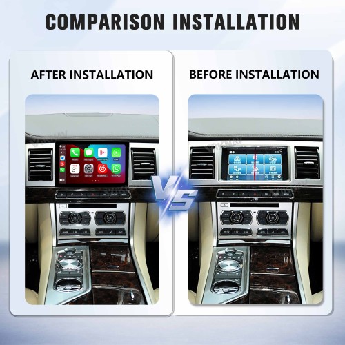Viknav 8" Android Car Radio for Jaguar XF 2011-2015 Wireless CarPlay & Android Auto GPS Navigation Player