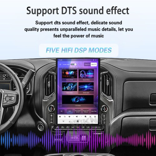 Viknav Upgrade 17.2 Inch Touch Screen Android Car Radio For Chevrolet Silverado GMC SIERRA 2019 2020 2021 2022 2023 Android Auto GPS Navigation Wireless Carplay Multimedia Player  Head Unit(128GB)