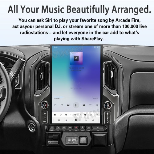 Viknav Upgrade 17.2 Inch Touch Screen Android Car Radio For Chevrolet Silverado GMC SIERRA 2019 2020 2021 2022 2023 Android Auto GPS Navigation Wireless Carplay Multimedia Player  Head Unit(128GB)