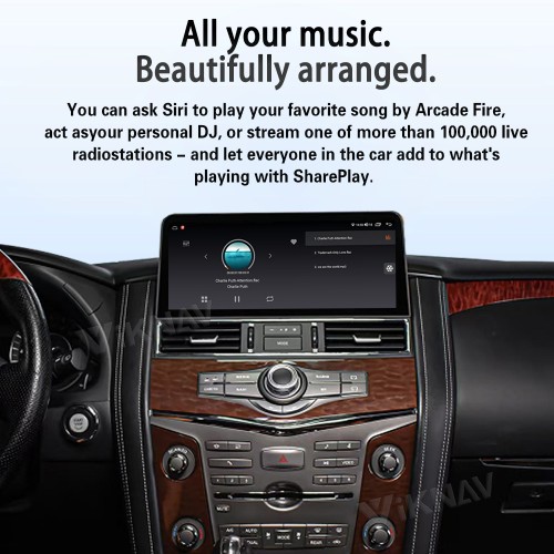 Viknav Android 12.3 inch Car Stereo for Infiniti QX56 QX80 / for Nissan Armada Patrol Y62 2010-2020 Wireless CarPlay & Android Auto GPS Navigation Head Unit