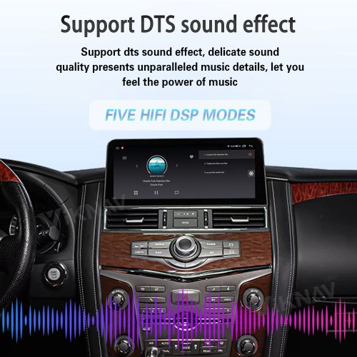 Viknav Android 12.3 inch Car Stereo for Infiniti QX56 QX80 / for Nissan Armada Patrol Y62 2010-2020 Wireless CarPlay & Android Auto GPS Navigation Head Unit