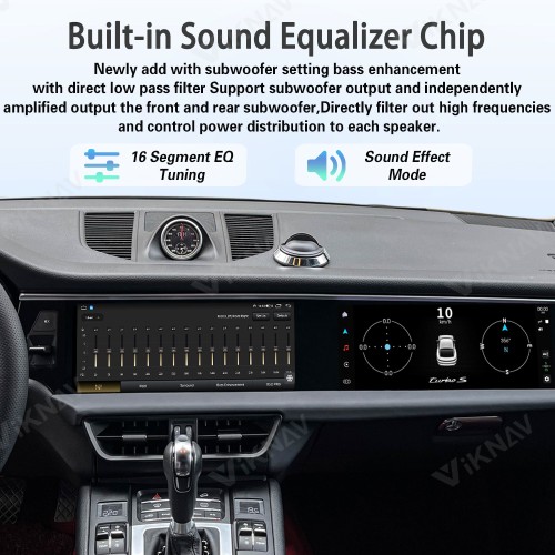 Android System 12.3 Inch+12.3 Inch Car Radio For Porsche Macan 2013-2017 Auto Stereo Wireless Carplay GPS Navigation Multimedia Player 128GB Dual Touch Screen(Garnet)