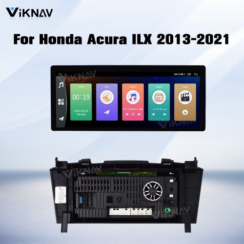 Viknav Android Car Stereo For Honda Acura ILX 2013-2021 Car Radio with 12.3-inch screen Wireless Carplay Android Auto GPS Navigation Multimedia Player