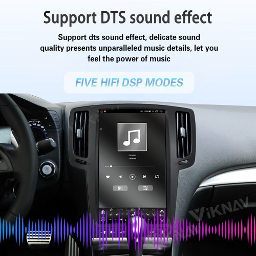 Viknav Android 13.4 inch Car Stereo for Infiniti G Series G37 2007-2015 Wireless CarPlay & Android Auto GPS Navigation Head Unit