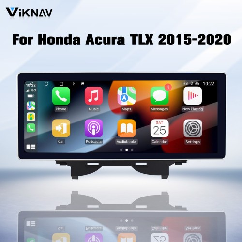 Viknav Android Car Stereo For Honda Acura TLX 2015-2020 Car Radio with 12.3-inch screen Wireless Carplay Android Auto GPS Navigation Multimedia Player