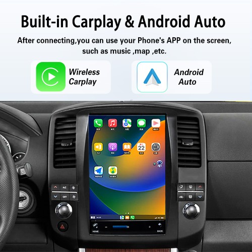 Viknav Screen Car Radio For Nissan pathfinder R51 2006-2011 Android Head Unit Wirless Carplay GPS Navigation Player Autoradio ( 128GB)