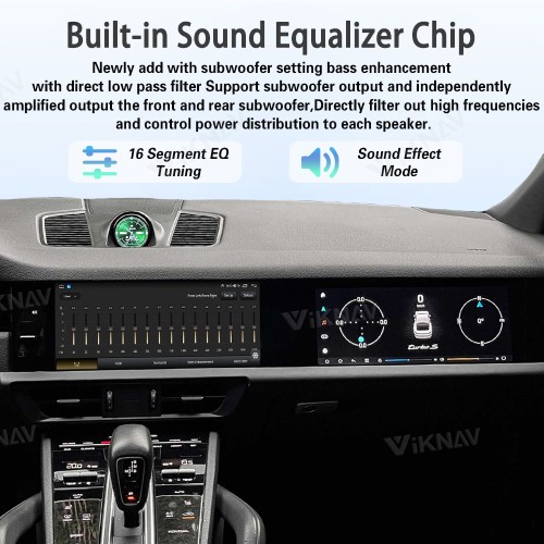 Android System Car Stereo Radio For Porsche Cayenne 2018-2023 Auto Stereo Wireless Carplay GPS Navigation Multimedia Player 128GB Dual 12.3 Inch Touch Screen