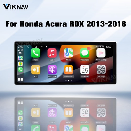 Viknav Android Car Stereo For Honda Acura RDX 2013-2018 Car Radio with 12.3-inch screen Wireless Carplay Android Auto GPS Navigation Multimedia Player