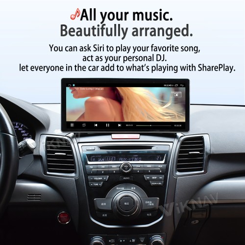 Viknav Android Car Stereo For Honda Acura RDX 2013-2018 Car Radio with 12.3-inch screen Wireless Carplay Android Auto GPS Navigation Multimedia Player
