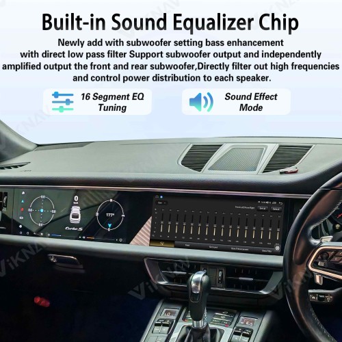 Android System 12.3 Inch+12.3 Inch Car Radio For Porsche Macan 2018-2024 Auto Stereo Wireless Carplay GPS Navigation Multimedia Player 128GB RHD Dual Touch Screen