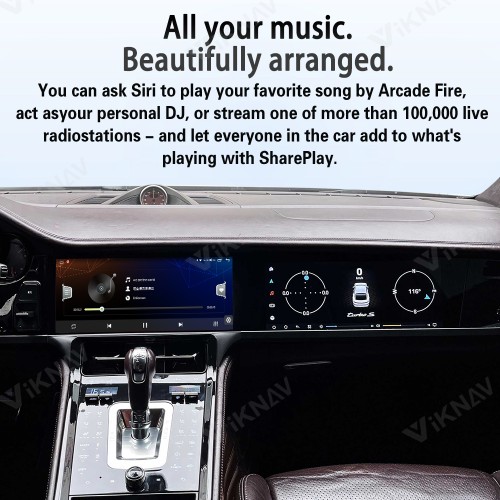 Android System Car Radio For Porsche Panamera 2010-2016 Auto Stereo Wireless Carplay GPS Navigation Multimedia Player Head Unit Dual 12.3 Inch Touch Screen (128GB)