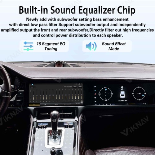 Android System Car Radio For Porsche Panamera 2010-2016 Auto Stereo Wireless Carplay GPS Navigation Multimedia Player Head Unit Dual 12.3 Inch Touch Screen (128GB)