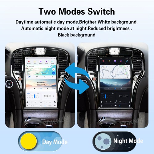 Viknav 14.4 Inch Car Radio for Chrysler 300C 2011-2020 Android Head Unit Multimedia Player GPS Navigation Wireless Carplay Android Auto