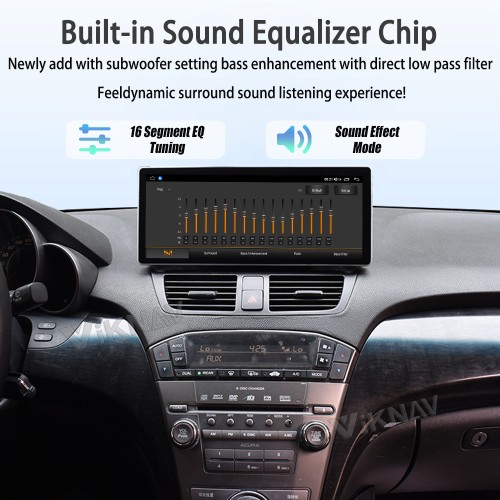 Viknav Android Car Stereo For Honda Acura MDX 2007-2013 Car Radio Wireless Carplay Android Auto GPS Navigation Multimedia Player