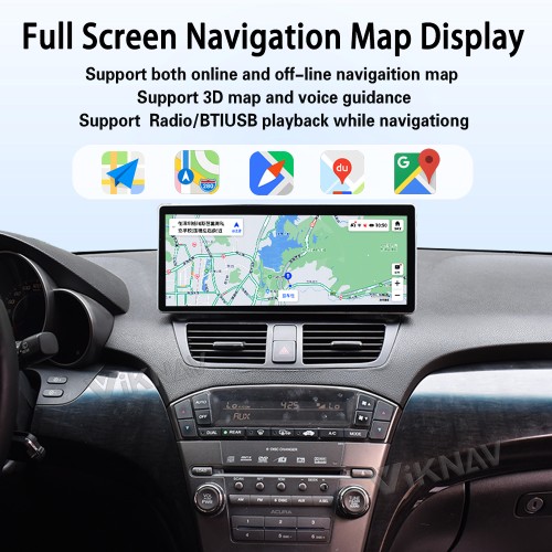 Viknav Android Car Stereo For Honda Acura MDX 2007-2013 Car Radio Wireless Carplay Android Auto GPS Navigation Multimedia Player