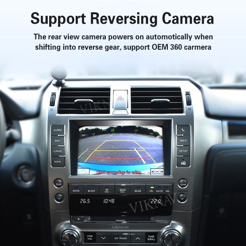 Viknav Android 13 Interface Box for Lexus GX 2014-2023 Wireless CarPlay Decoder Android Auto GPS Navigation  Original Car Radio Screen