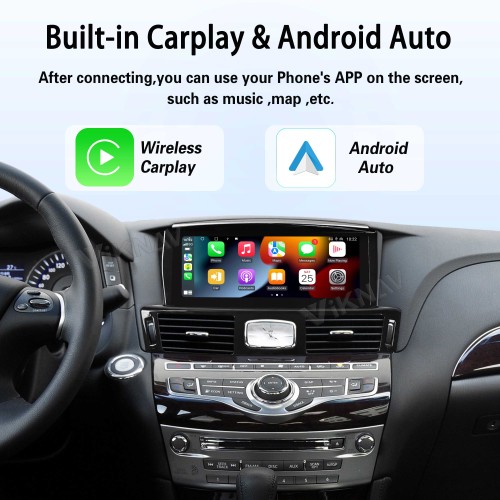 Viknav 10.25inch Android Stereo for Infiniti Q70L/M25/M35/2013-2017 Wireless CarPlay & Android Auto GPS Navigation