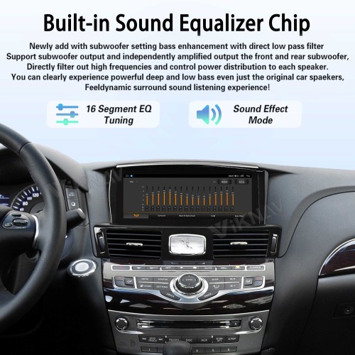 Viknav 10.25inch Android Stereo for Infiniti Q70L/M25/M35/2013-2017 Wireless CarPlay & Android Auto GPS Navigation