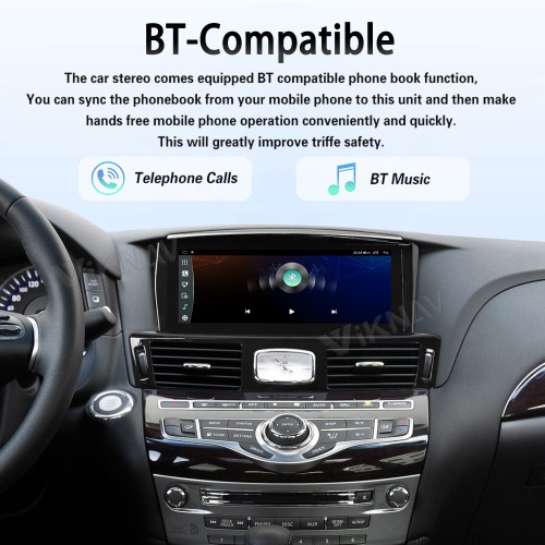 Viknav 10.25inch Android Stereo for Infiniti Q70L/M25/M35/2013-2017 Wireless CarPlay & Android Auto GPS Navigation