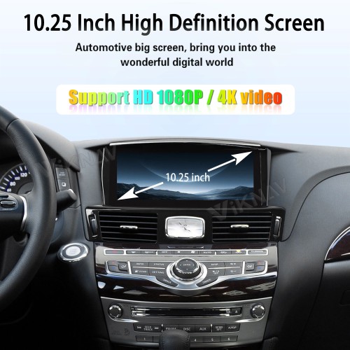 Viknav 10.25inch Android Stereo for Infiniti Q70L/M25/M35/2013-2017 Wireless CarPlay & Android Auto GPS Navigation