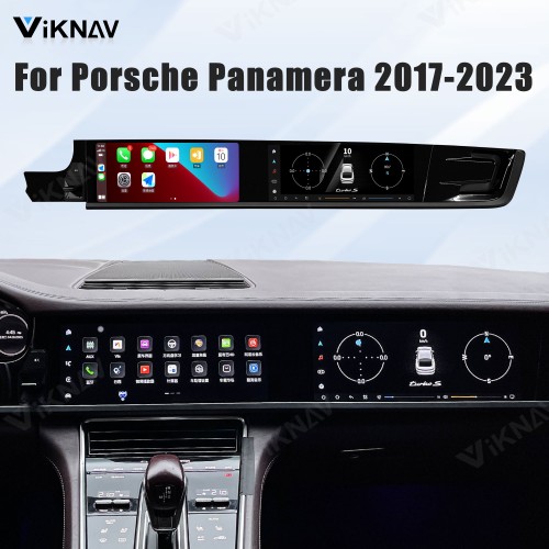 Android System Car Stereo Radio For Porsche Panamera 2017-2023 Auto Stereo Wireless Carplay GPS Navigation Multimedia Player Dual 12.3 Inch Touch Screen 128GB
