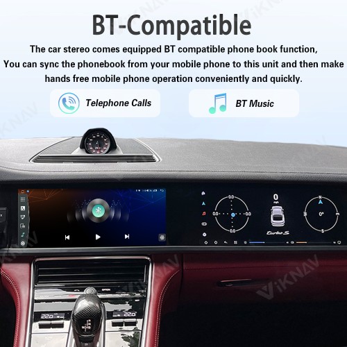 Android System Car Stereo Radio For Porsche Panamera 2017-2023 Auto Stereo Wireless Carplay GPS Navigation Multimedia Player Dual 12.3 Inch Touch Screen 128GB