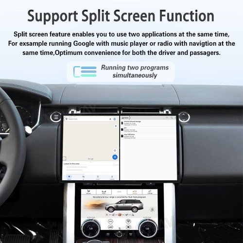 Viknav Android Radio AC Panel For Land Range Rover Vogue L405 2013-2017 Wireless Carplay Android Auto Multimedia Player GPS Navigation Air Conditioning Control Touch Screen