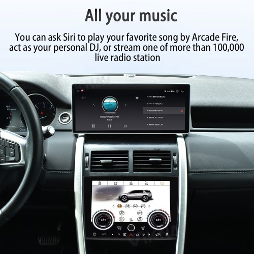 Viknav Android Radio AC Panel For Land Rover Discovery Sport L550 2015-2019 Multimedia Player GPS Navigation Stereo Wireless Carplay Android Auto Air Conditioning Control Touch Screen