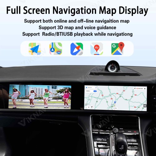 Android System Car Stereo Radio For Porsche Panamera 2017-2023 Auto Stereo Wireless Carplay GPS Navigation Multimedia Player RHD Dual 12.3 Inch Touch Screen 128GB