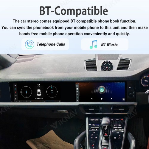 Android System Car Stereo Radio For Porsche Cayenne 2018-2023 Auto Stereo Wireless Carplay GPS Navigation Multimedia Player 128GB RHD Dual 12.3 Inch Touch Screen