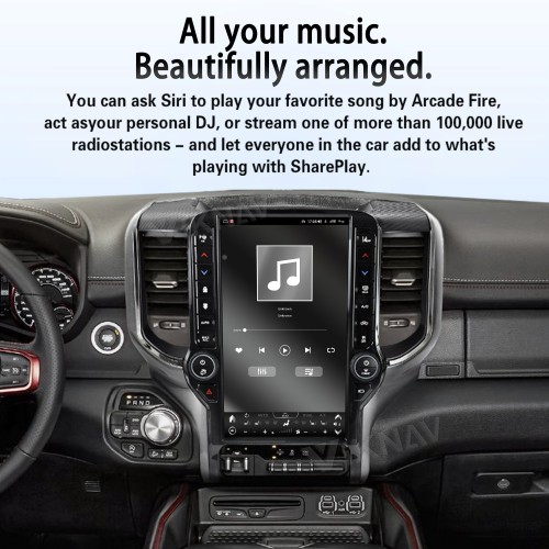 VIKNAV 13.6 Inch Android Head Unit For 2019-2024 Dodge Ram Car Stereo Radio GPS Navigation Carplay Multimedia Video Player (128GB)