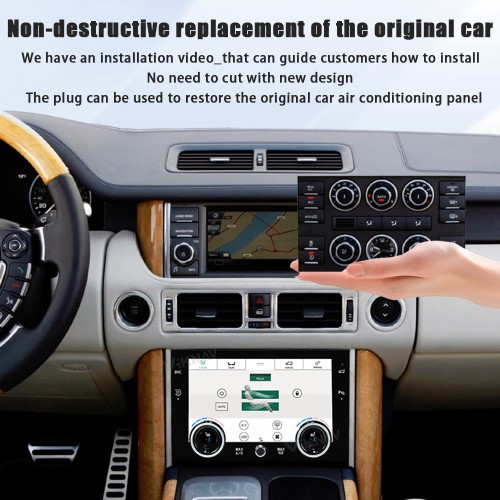 Viknav Digital AC Panel For Land Rover Range Rover V8 L322 2002-2012 Air Conditioning Control AC Board Climate Temperature Control Touch Screen