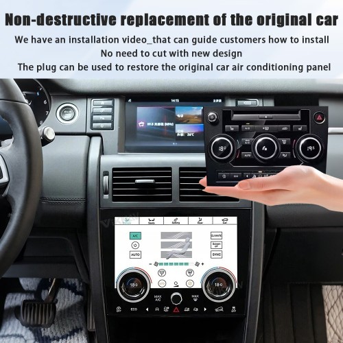 Viknav Digital AC Panel For Land Rover Discovery Sport L550 2015-2019 Air Conditioning Control AC Board Climate Temperature Control Touch Screen