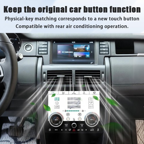 Viknav Android Radio AC Panel For Land Rover Discovery Sport L550 2015-2019 Multimedia Player GPS Navigation Stereo Wireless Carplay Android Auto Air Conditioning Control Touch Screen