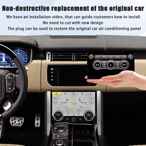 Viknav LCD 10.4 Inch AC Panel Touch Screen For Land Rover Range Rover Vogue L405 2013-2017 Air Conditioning Switch Climate Control Dashboard