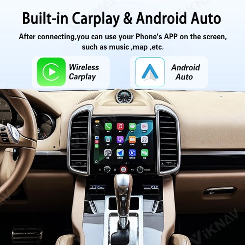 8.4 Inch Car Radio For Porsche Cayenne 2010-2017 Android System Auto Stereo Wireless Carplay GPS Navigation Multimedia Player Touch Screen Head Unit (128GB)