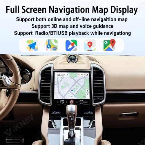 8.4 Inch Car Radio For Porsche Cayenne 2010-2017 Android System Auto Stereo Wireless Carplay GPS Navigation Multimedia Player Touch Screen Head Unit (128GB)