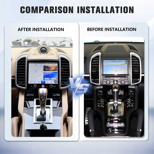 8.4 Inch Car Radio For Porsche Cayenne 2010-2017 Android System Auto Stereo Wireless Carplay GPS Navigation Multimedia Player Touch Screen Head Unit (128GB)