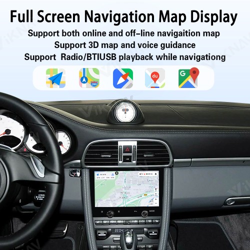 8 Inch Car Radio For Porsche Cayman 2005-2012 Android System Auto Stereo Wireless Carplay GPS Navigation Multimedia Player Touch Screen Head Unit (128GB)