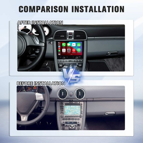 8 Inch Car Radio For Porsche Cayman 2005-2012 Android System Auto Stereo Wireless Carplay GPS Navigation Multimedia Player Touch Screen Head Unit (128GB)