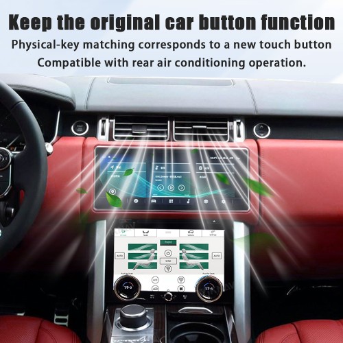 Viknav 10.4 Inch AC Panel Touch Screen For Land Rover Range Rover Vogue L405 2013-2017 Digital Display Air Conditioning Switch Climate Control Dashboard