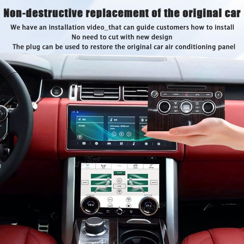 Viknav 10.4 Inch AC Panel Touch Screen For Land Rover Range Rover Vogue L405 2013-2017 Digital Display Air Conditioning Switch Climate Control Dashboard