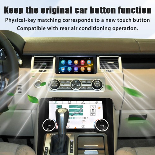 Viknav 10.4 Inch AC Panel Touch Screen For Land Rover Range Rover Sport L320 2009-2013 Digital Display Air Conditioning Switch Climate Control Dashboard